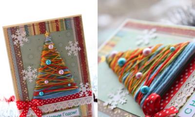 Оригинальные идеи простых и красивых новогодних открыток своими руками: фото, видео, МК Новогодние открытки для дошкольников